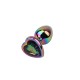 Задня пробка с сердечком Rainbow Heart Butt Plug