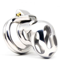 Stainless Steel Male Chastity Device / Stainless Steel Chastity Cage ZQ226-Steel