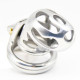 Stainless Steel Male Chastity Device / Stainless Steel Chastity Cage ZQ226-Steel