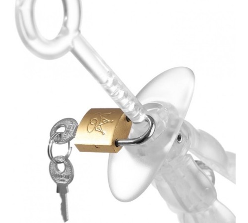 Clear resin anal lock