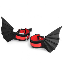 Demon wings PU leather Anklecuffs