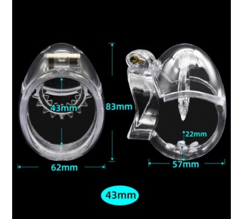 2020 Egg Shape Fully Restraint Male Chastity Devices With Thorn Ring Medium