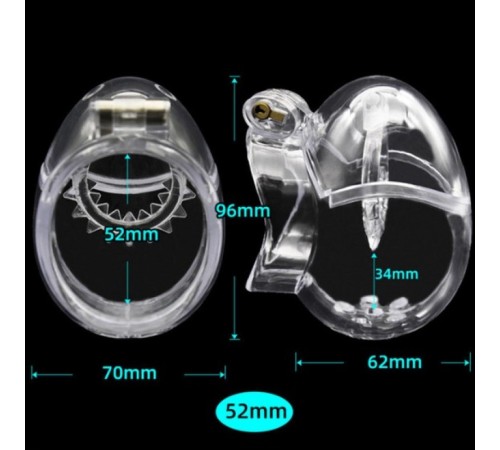 2020 Egg Shape Fully Restraint Male Chastity Devices With Thorn Ring Small