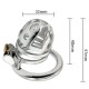 new stainless steel chastity cage NEW-114