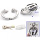 stainless steel latest standard model chastity device ZA888-STEEL