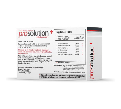 Препарат для мужского здоровья ProSolution+, 60 таблеток