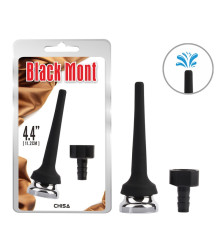 Коническая силиконовая насадка для клизмы Black Mont Tapered Silicone Enema Attachment