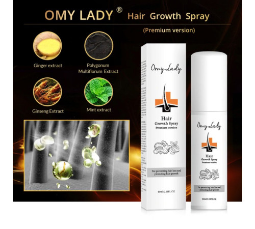 Спрей для роста волос, против выпадения волос Omy Lady Hair Growth Spray, 60мл