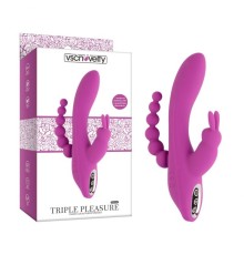 Масажер тройной Desire Luxury Rabbit Vibrator Triple Pleasure