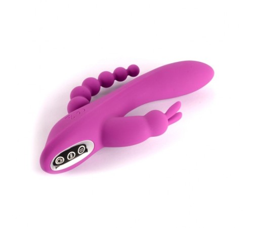 Масажер тройной Desire Luxury Rabbit Vibrator Triple Pleasure