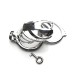 Alloy Fixed Handcuff Ring Chastity Cage