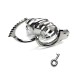 Alloy Fixed Handcuff Ring Chastity Cage