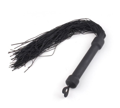 Black Silicone Sensual Whip