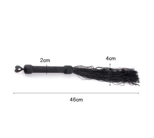 Black Silicone Sensual Whip