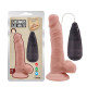 Реалистичный вибратор на присоске и пультом Beginners Dildo Vibrator Flesh