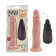 Масажер на присоске и пультом G-spot Beast Vibrator Dildo Flesh