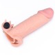 Супер реалистичная насадка с вибропулей Pleasure X Tender Vibrating Penis Sleeve Flesh