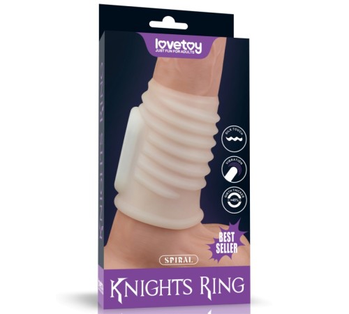 Насадка на пенис Vibrating Spiral Knights Ring