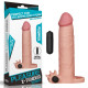 Насадка на  удлиняющая телесная Pleasure X Tender Vibrating Penis Sleeve