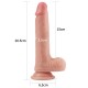 Фаллоимитатор из двойного слоя силикона телесный Dual layered Platinum Silicone Cock