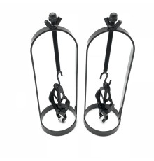 Stainless Steel Clover Clamp Nipple Stretcher (PAIR) BLACK