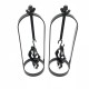 Stainless Steel Clover Clamp Nipple Stretcher (PAIR) BLACK