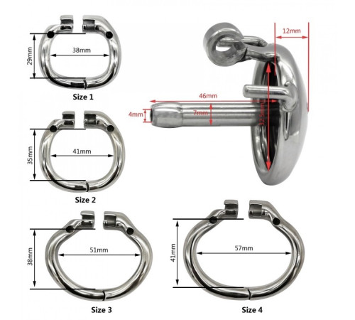 Stainless Steel Male Chastity Device Super Small Cock Cage