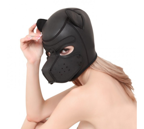 Neoprene Puppy Hood All Black