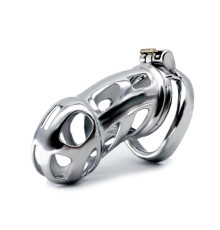 Newly designed stainless steel Cobra chastity device ZC217