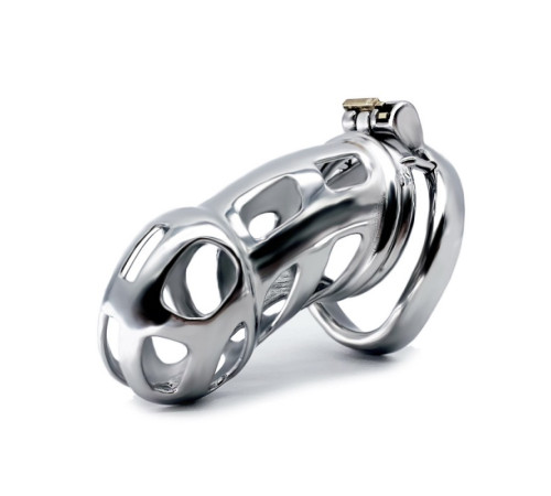 Newly designed stainless steel Cobra chastity device ZC217