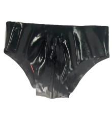 Latex briefs with anal lining cover