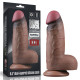 Фаллоимитатор гигант на присоске Dual Layered Silicone Cock XXL 9.5