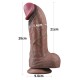 Фаллоимитатор гигант на присоске Dual Layered Silicone Cock XXL 11.0