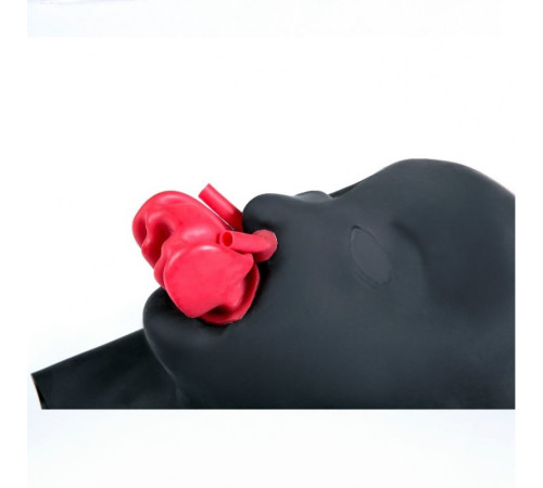 Mouth Plug and Nose Suction Natural Latex Hood