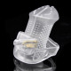 Male Chastity Device with Perforated design Cage CLEAR small