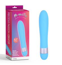 Голубой пластиковый вибратор Precious Passion Vibrator