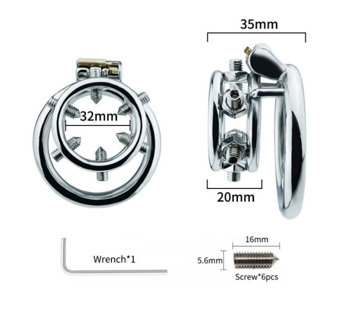 stainless steel chastity device ZC213