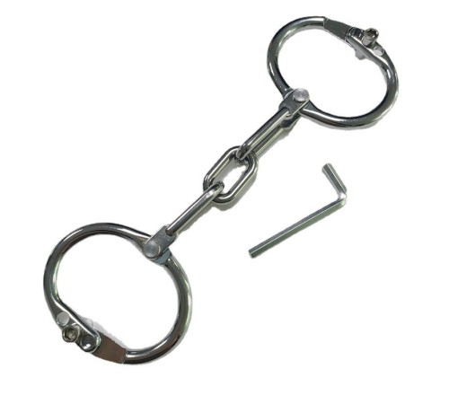 Oval Adjustable Alloy Handcuffs