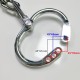 Oval Adjustable Alloy Handcuffs