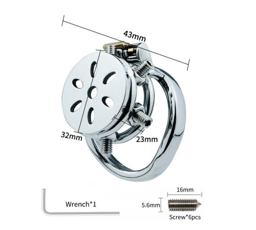 stainless steel chastity device ZC215