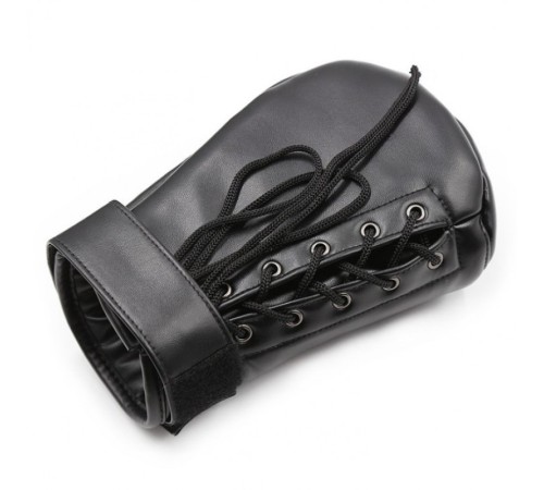 Leather bondage dog gloves