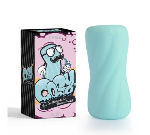 пристрій для мужчин Blow Cox Masturbator Pleasure Pocket Blue