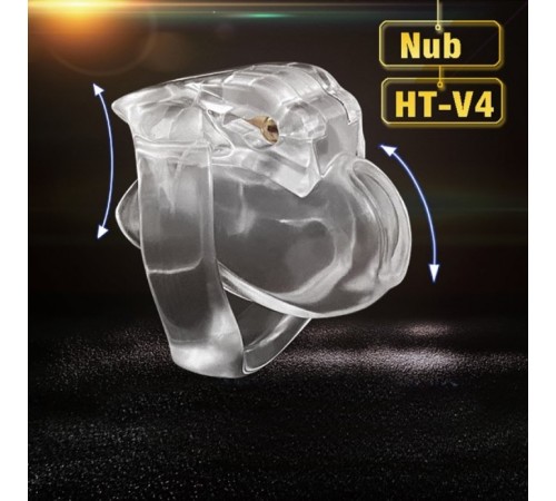 HT V4 Male Chastity Device Nub clear