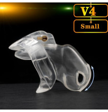 HT V4 Male Chastity Device Small clear