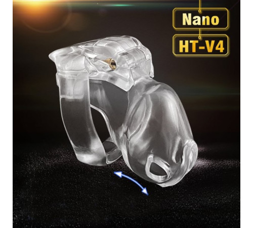 HT V4 Male Chastity Device Nano clear