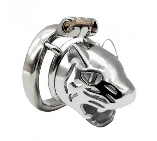 new ultra-small tiger head chastity cage A