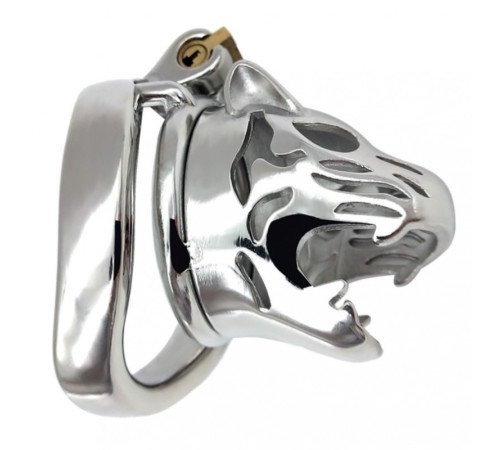 new ultra-small tiger head chastity cage A