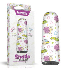 Компактный вибратор с принтом Rechargeable Snails Massager