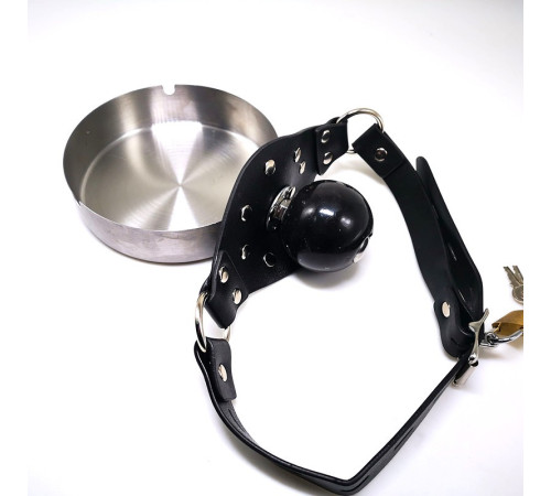 Slave Dog Basin Ashtray + Asphyxia Gag