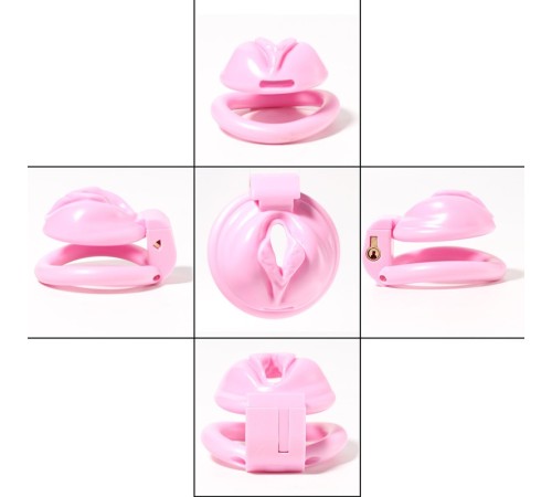 New Pink Vulva Male Chastity Devices Small